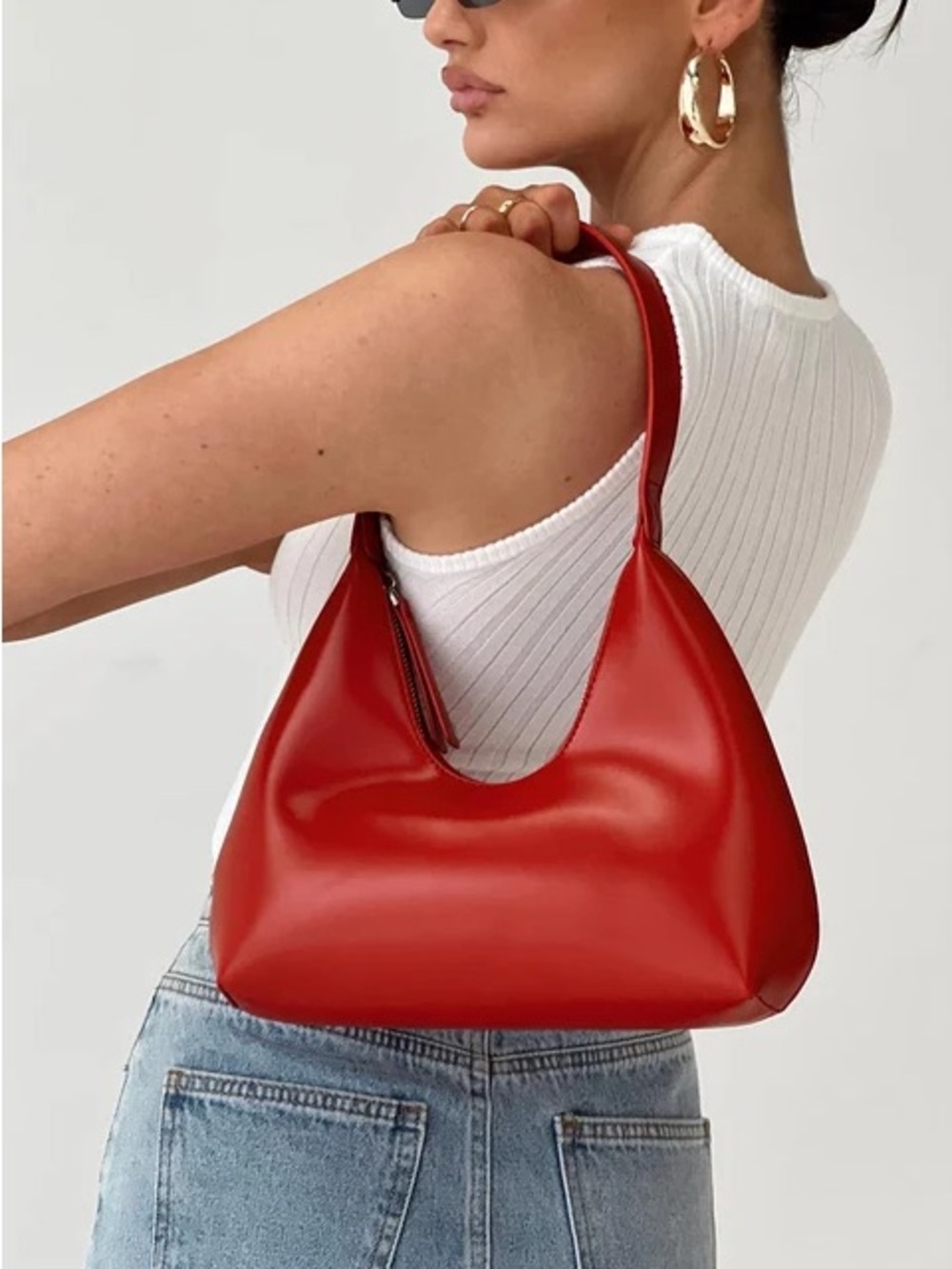 Red Shoulder Bag - Women